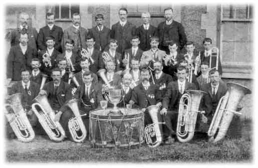 The Band with a trophy in 1912