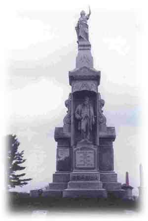The statue of Hugh Hughes