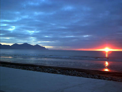 The view out to sea from Dinas Dinlle