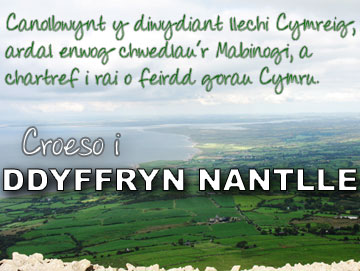 Ardal Dyffryn Nantlle o ben Bwlch Mawr, gan Eric Jones